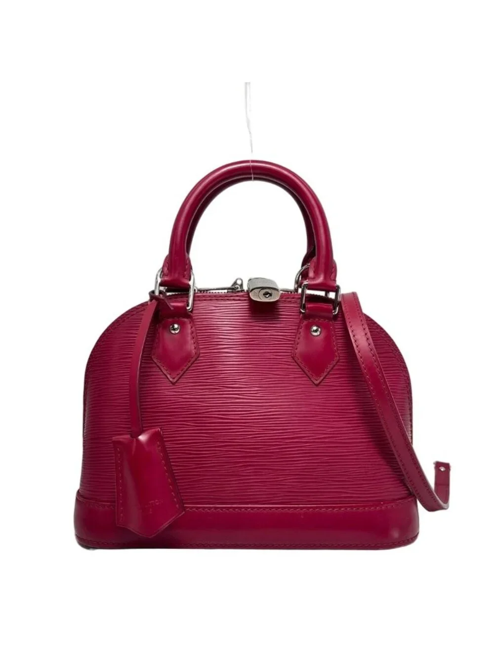 Louis Vuitton Alma BB Fuchsia Leather Handbag
